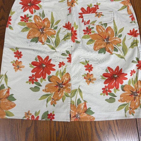 Eddie Bauer Stretch fall floral stretch skirt, size 12 - Picture 3 of 8